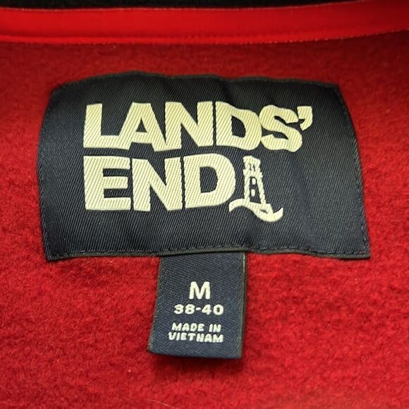 Lands End Colorblock 1/4 Snap Fleece - M - Picture 2 of 12